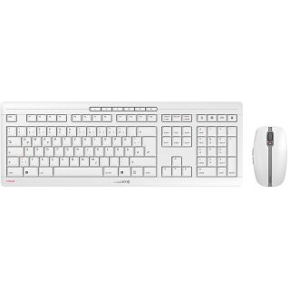 Cherry Tastatur und Maus Set Stream Desktop RECHARGE grey