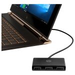 D HP USB-C HUB 3Port HP SuperSpeed USB3.0 passiv Black