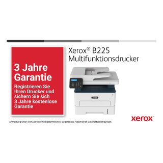L Xerox B225 S/W-Laserdrucker 3in1 USB LAN WLAN ADF