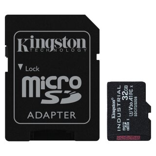 CARD 32GB Kingston Industrial microHC 100MB/s +Adapter