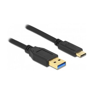 Delock USB-Kabel - USB Typ A (M) bis USB-C (M) 2M Black