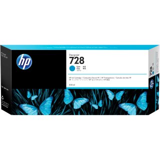 HP 728 300-ml Cyan Tintenpatrone