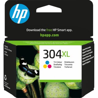 HP Tinte 304XL N9K07AE Color (Cyan/Magenta/Gelb)