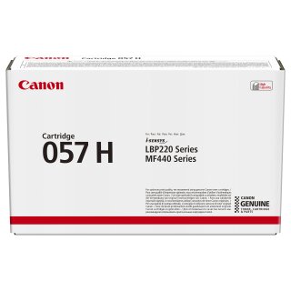 Canon Toner 057H Schwarz bis zu 10.000 Seiten ISO/IEC 19798