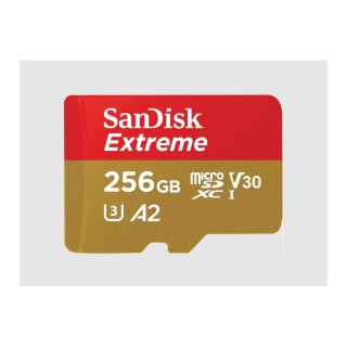 CARD 256GB Sandisk Extreme Microsdxc 190MB/s +Adapter
