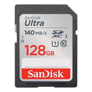 CARD 128GB Sandisk Ultra sdxc 140MB/s