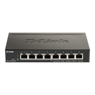 8P D-Link DGS-1100-08PV2 - Managed - L2/L3 - Gigabit Ethernet (10/100/1000) - Vollduplex - Power over Ethernet (PoE)