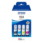 Epson Tinte 104 EcoTank C13T00P640 4er Multipack (BKMCY)...
