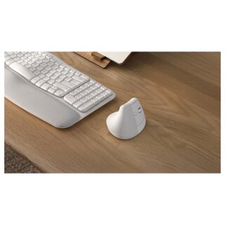 Logitech Lift Vertical Ergonomic wireless off-white