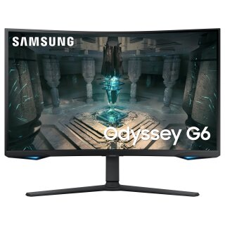 81,3cm/32 (2560x1440) Samsung Odyssey G6 S32BG650EU 16:9 1ms 2xHDMI DisplayPort VESA Pivot Speaker QHD 240Hz Curved Gaming Black