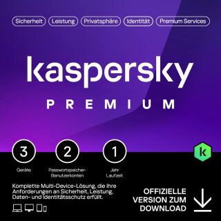 Kaspersky Premium – 3 Devices, 1 Year – ESD-DownloadESD