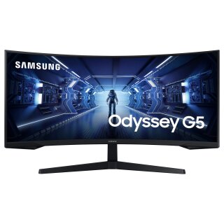 86cm/34 (3440x1440) Samsung Odyssey C34G55TWWP Curved 21:9 1ms 144Hz HDMI DisplayPort VESA Ultra WQHD Black