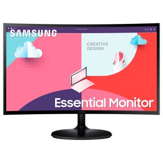 61cm/24 (1920x1080) Samsung S24C364EAU Essential Curved 16:9 4ms HDMI VGA Full HD Black