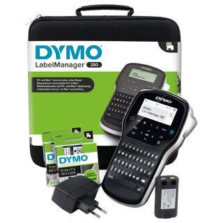 Dymo Beschriftungsgerät LabelManager 280 Tastatur QWERTZ KofferSet