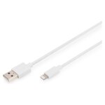 DIGITUS Datenkabel Apple Lightning->USB A St/St MFI 1m...