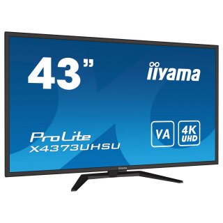 IIYAMA 108cm (43") X4373UHSU-B1 16:9 2xHDMI+DP+USB black