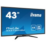 IIYAMA 108cm (43") X4373UHSU-B1 16:9 2xHDMI+DP+USB...