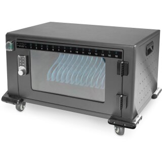 DIGITUS Mobiler Ladeschrank für 16 Tablets bis 13 Zoll, USB-A