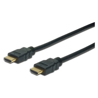 DIGITUS HDMI Anschlusskabel mit Ethernet , 4K 60Hz, 1m, sw