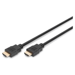 DIGITUS HDMI High Speed mit Ethernet Anschlusskabel, 5m, sw