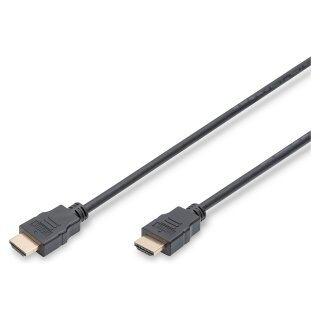 DIGITUS HDMI High Speed mit Ethernet Anschlusskabel, 5m, sw