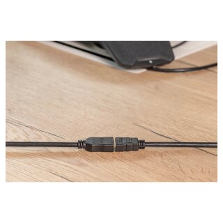 DIGITUS HDMI Verlängerungskabel m. Ethernet 4K 5m schwarz