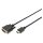 DIGITUS HDMI-Kabel A->DVI(18+1) St/St 3.0m schwarz FullHD