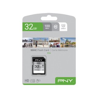 CARD PNY Elite - Flash-Speicherkarte - 32 GB - UHS-I U1 / Class10