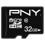 CARD 32GB PNY Performance Plus MicroHC Klasse 10 Schwarz