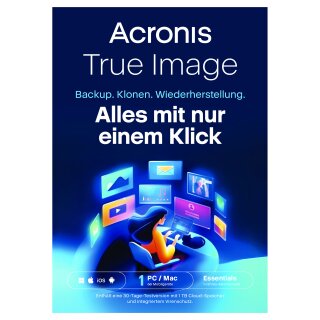 Acronis True Image Essentials - 1 Computer - 1 year subscription - ESD-Download