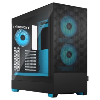 Tower Fractal Design Pop Air RGB Cyan Core TG Clear Tint