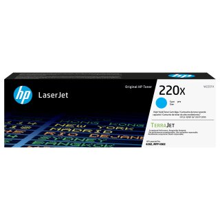 HP Toner 220X W2201X Cyan bis zu 5.500 Seiten