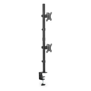 DIGITUS Dual Vertikal Monitorhalterung, 2x 32", 2x 8 kg