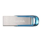 STICK 64 GB Sandisk Ultra Flair - 3.2 Gen 1 - Blau - Silber