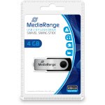 STICK 4GB MEDIARANGE MR907 B - Schwarz - Silber