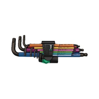 Wera 950/9 Hex-Plus Multicol 1 SB Winkelschlüsselsatz met BL
