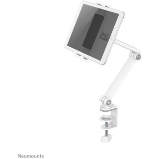 Tabletständer mit 3 Drehpunkten (4.7" - 12.9") max 1kg- Tischhalterung - Neomounts Weiß