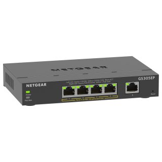 5P Netgear Plus GS305EP-100PES - managed/POE+/63W