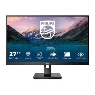 68,5cm/27" (2560x1440) Philips S-line 275S9JML 16:9 QHD VA 4ms 75Hz HDMI DP USB Speaker Pivot Black