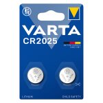 Batterie Knopfzelle CR2025 *Varta* 2-Pack