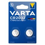 Batterie Knopfzelle CR2032 *Varta* 2-Pack