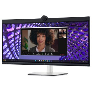 86,71cm/34" (3440x1440) Dell P3424WEB 21:9 Curved WQHD IPS 60Hz 5ms HDMI DP RJ45 Webcam USB-C VESA Black/Silver