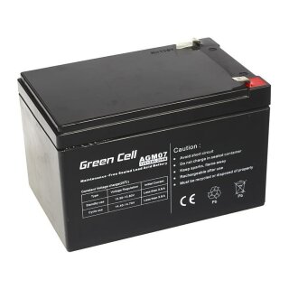 Green Cell Ersatzbatterie AGM07 12V/12Ah