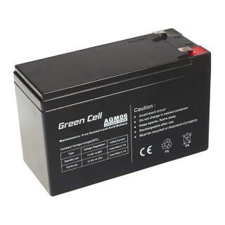 Green Cell Ersatzbatterie AGM06 12V/9Ah