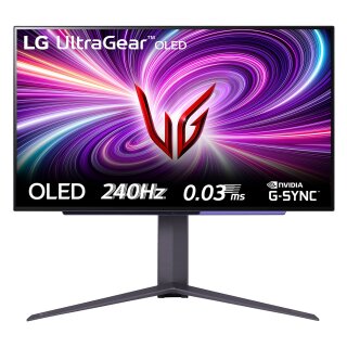 68,6cm/27" (2560x1440) LG Ultragear 27GS95QE-B 16:9 QHD OLED Gaming 0,03ms 240Hz HDR10 HDMI DP USB Privot Black