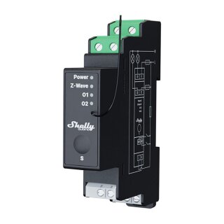 Shelly Relais "Wave Pro 2PM" max 25A Z-Wave DIN-Rail