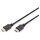 DIGITUS HDMI-Kabel A->A Ethernet St/St 2.0m schwarz gold Polybeutel