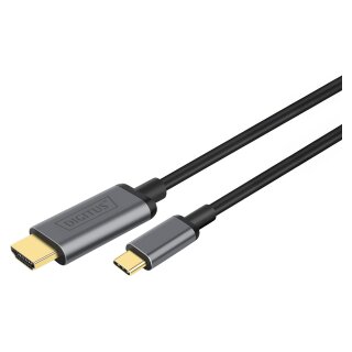 Digitus USB-C > HDMI (ST-ST) 1,8m Adapterkabel 4K UHD 30Hz Black
