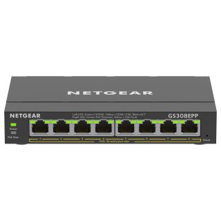 8P Netgear GS308EPP-100PES POE+ M RM