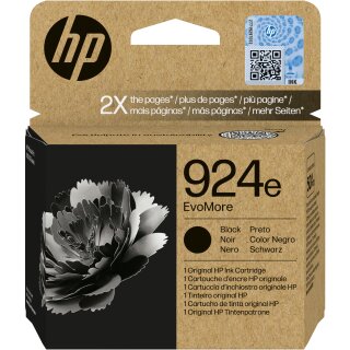 HP 924e EvoMore Black Original Ink Cartridge